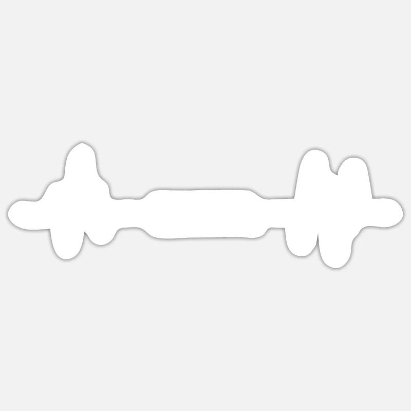 Naima - Sticker taille S (10 x 10 cm) - blanc mat