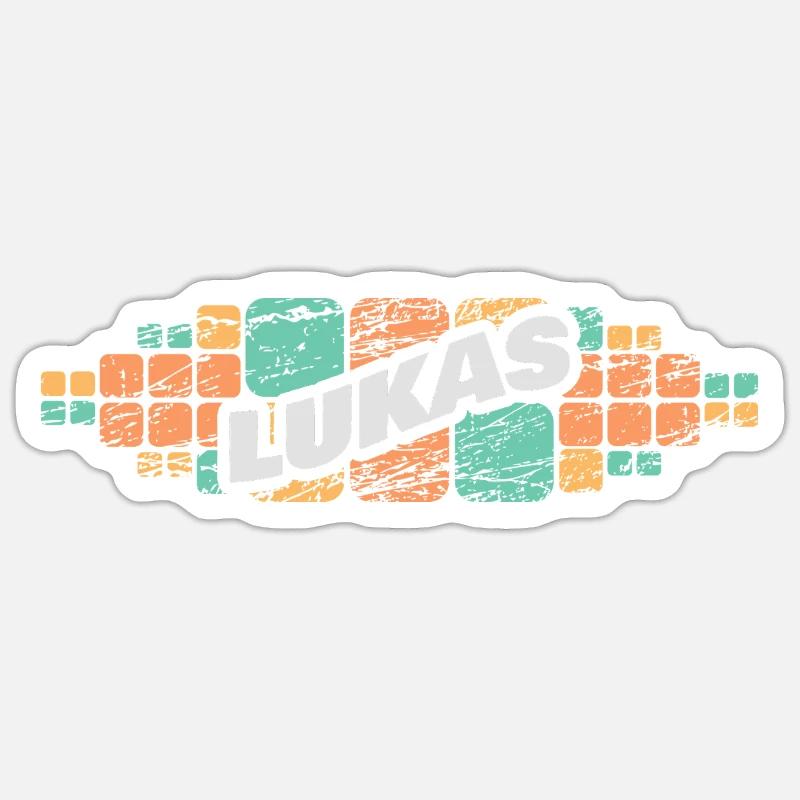 Gift for Lukas Sticker size S (10 x 10 cm)