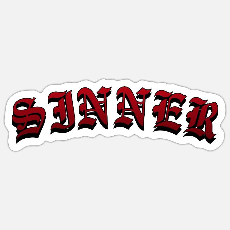 Sinner Sticker size S (10 x 10 cm)