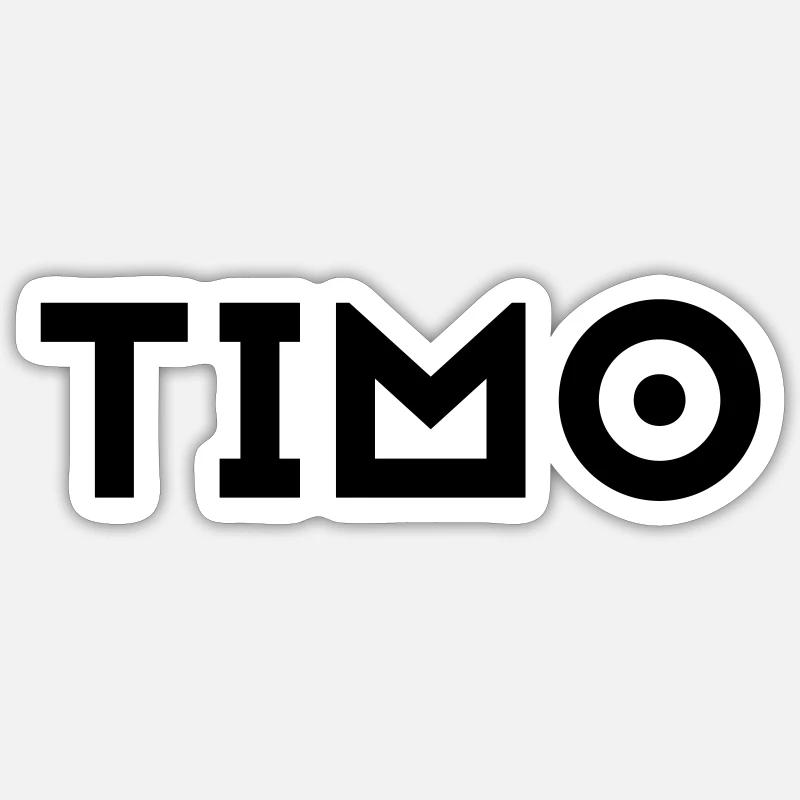 First name Timo Sticker size S (10 x 10 cm)