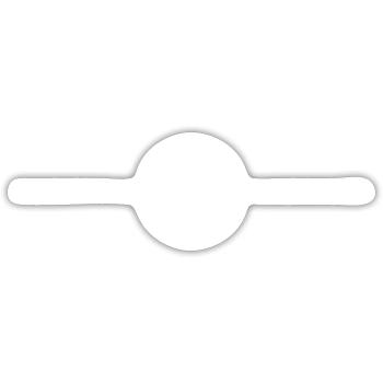 Grill Symbol Grilling - Sticker size S (10 x 10 cm) - white matte - Front