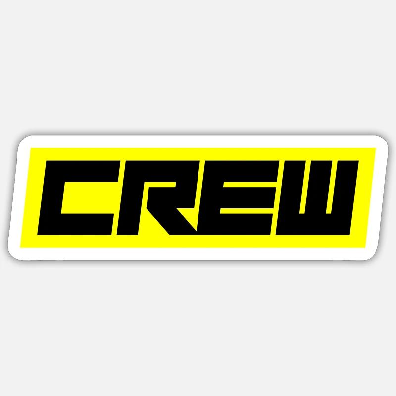 Crew - Sticker size S (10 x 10 cm) - white matte