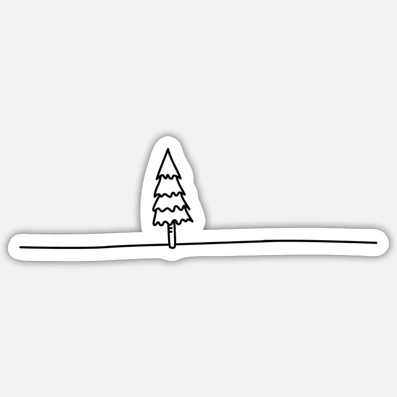 Fir Sticker size S (10 x 10 cm)