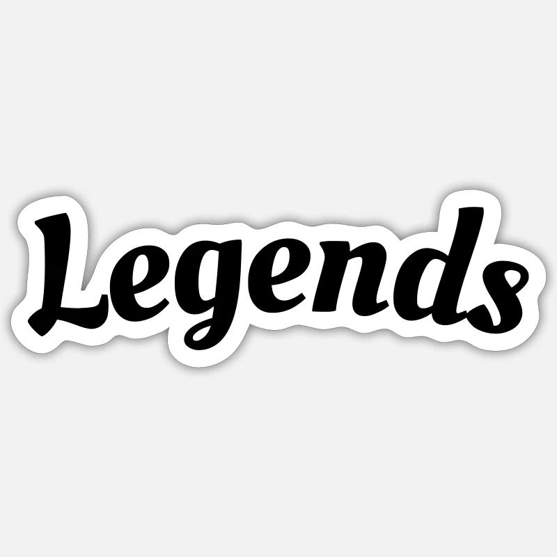 Lettrage Légendes Sticker taille S (10 x 10 cm)