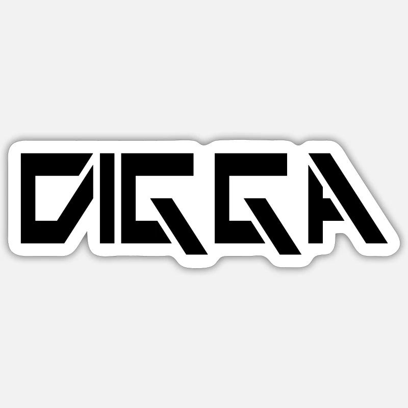 Danois - Sticker taille S (10 x 10 cm) - blanc mat