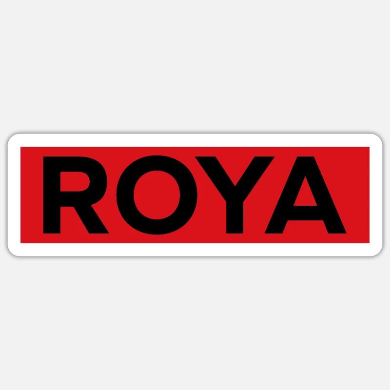 roya - Sticker size S (10 x 10 cm) - white matte