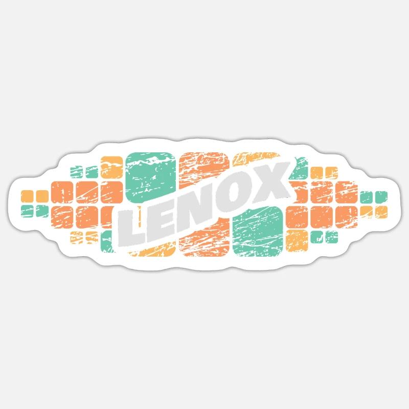 Lenox as Lenox - Sticker size S (10 x 10 cm) - white matte