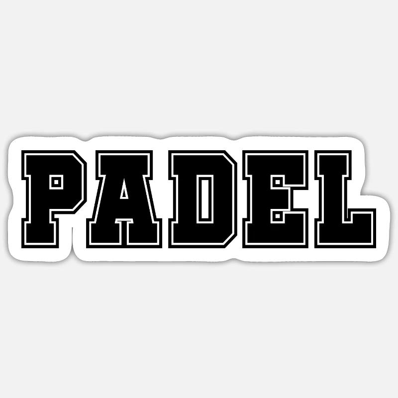 Padel Bold Sticker size S (10 x 10 cm)
