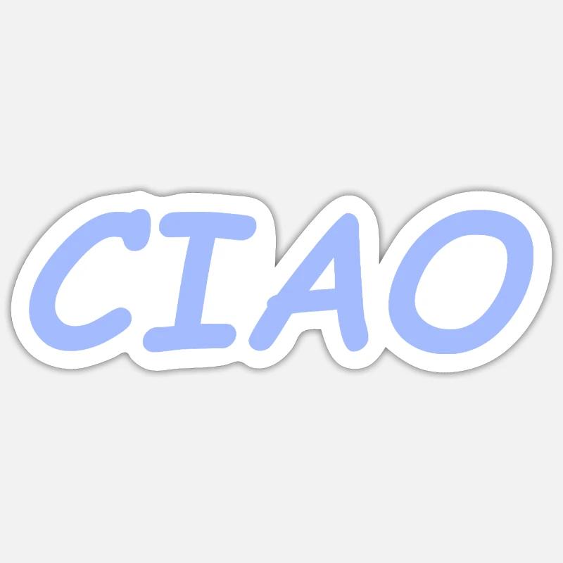 Ciao - Sticker size S (10 x 10 cm) - white matte