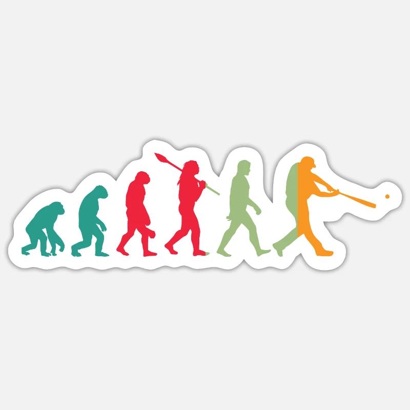 Basketball Evolution - Sticker size S (10 x 10 cm) - white matte