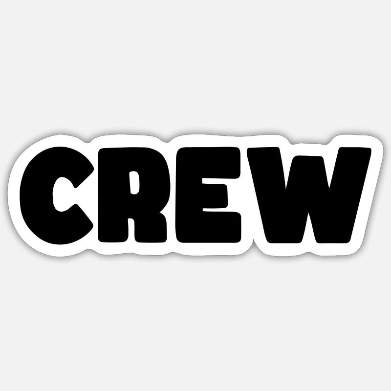 équipage - Sticker taille S (10 x 10 cm) - blanc mat