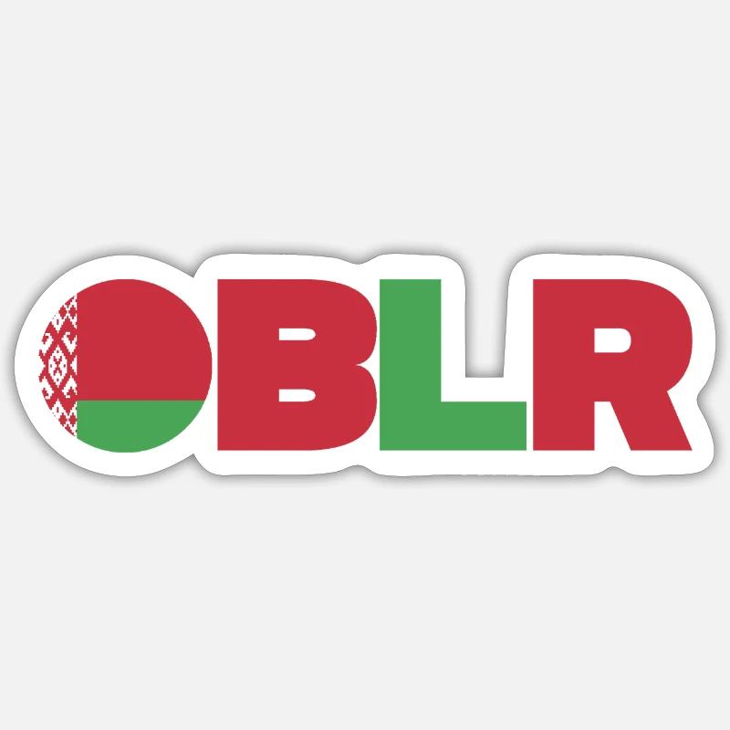 Belarus - Sticker size S (10 x 10 cm) - white matte