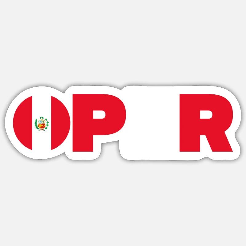 Peru - Sticker size S (10 x 10 cm) - white matte