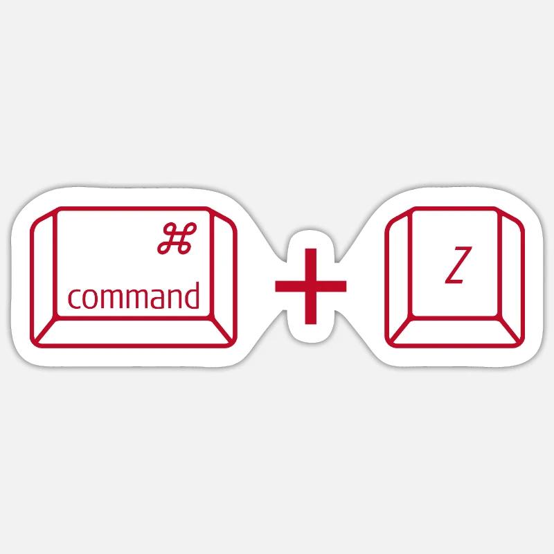 Command + Z Sticker Größe S (10 x 10 cm)