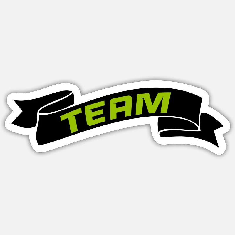 Team - Sticker size S (10 x 10 cm) - white matte