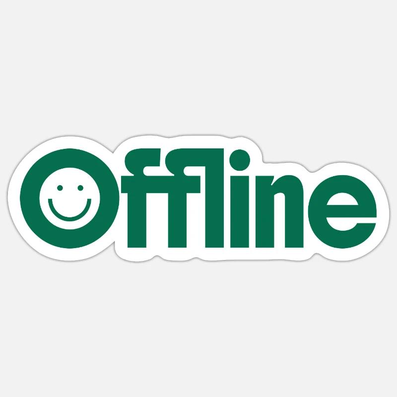 Offline Mode Sticker size S (10 x 10 cm)
