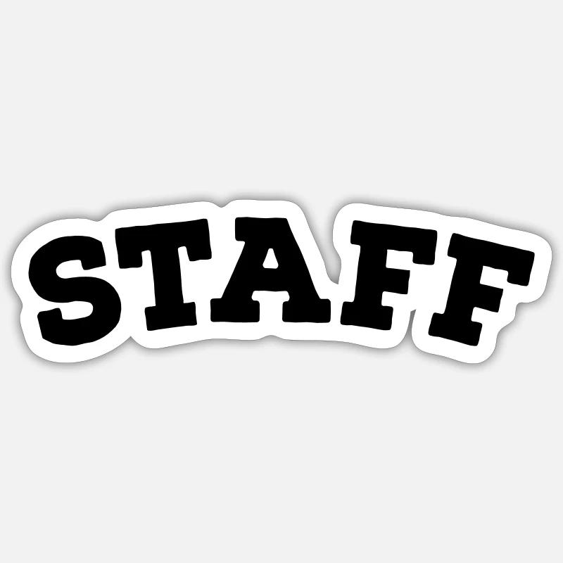Staff Sticker Größe S (10 x 10 cm)