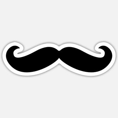 Baffi hipster Adesivo