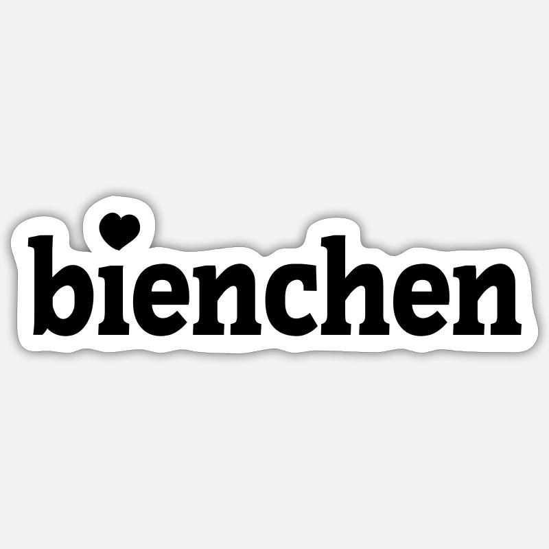 bienchen - Sticker size S (10 x 10 cm) - white matte