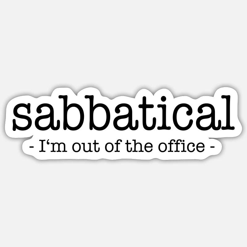 Sabbatical Sticker Größe S (10 x 10 cm)