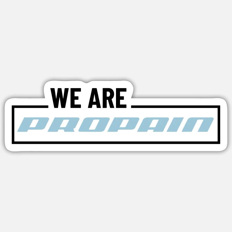 #wearepropain - Sticker taille S (10 x 10 cm) - blanc mat