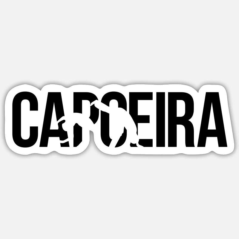 capoeira - Sticker size S (10 x 10 cm) - white matte