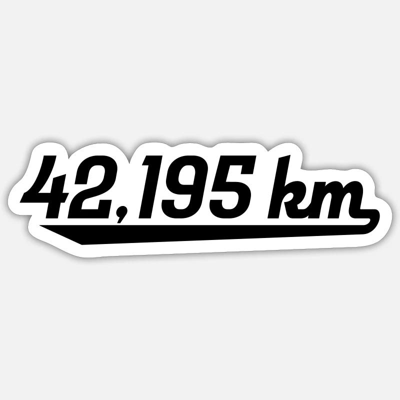 Marathon - Sticker Größe S (10 x 10 cm) - Mattweiß