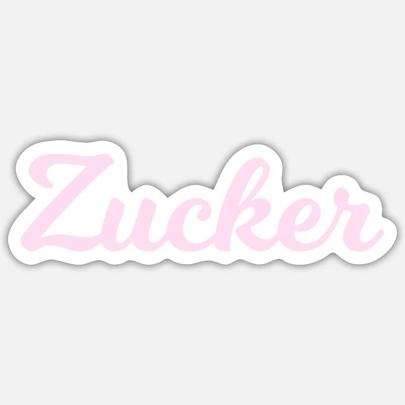Sugar pink - Sticker size S (10 x 10 cm) - white matte