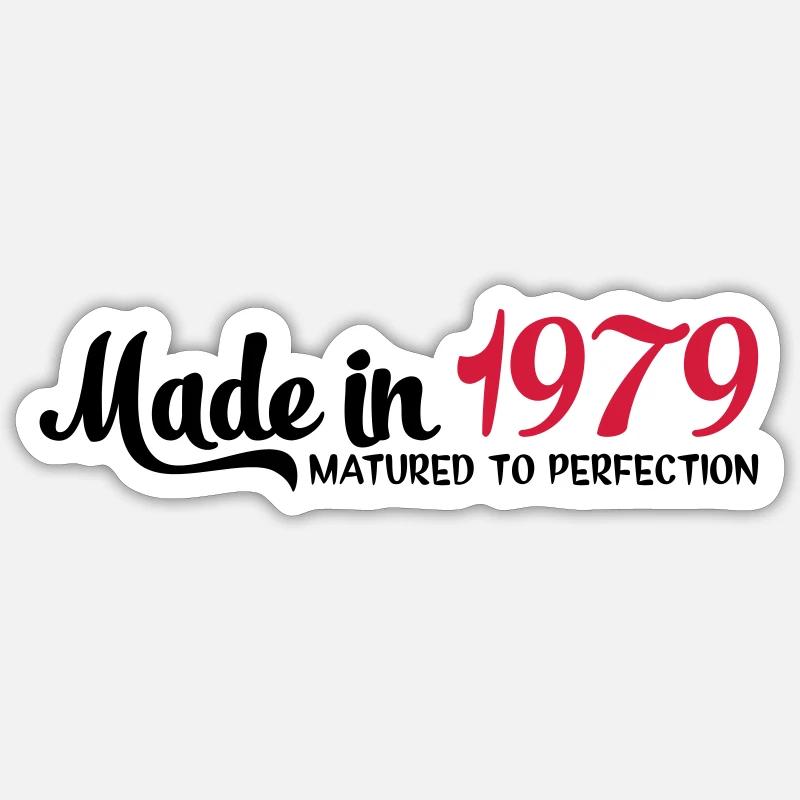 1979 - Sticker Größe S (10 x 10 cm) - Mattweiß