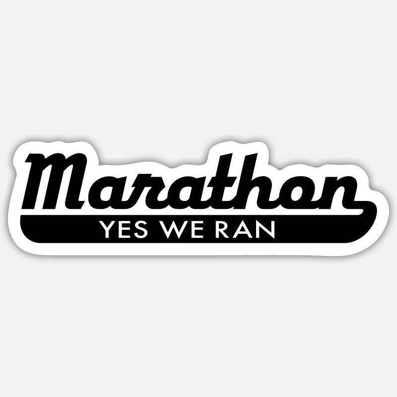 marathon Sticker size S (10 x 10 cm)
