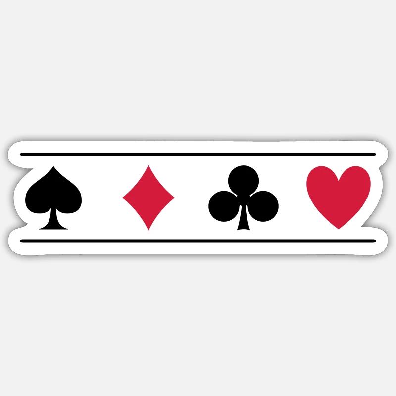 Card game characters - Sticker size S (10 x 10 cm) - white matte