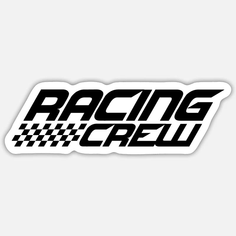 Racing Crew Design Sticker size S (10 x 10 cm)