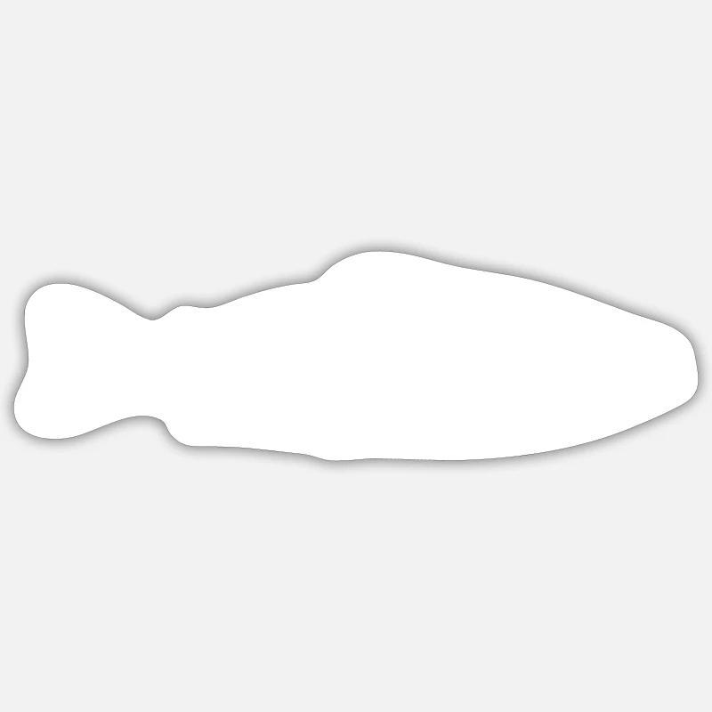 Fish - Sticker size S (10 x 10 cm) - white matte
