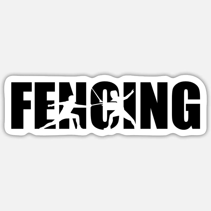 Fencing Sticker size S (10 x 10 cm)