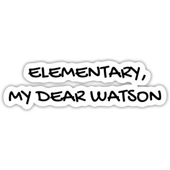 Cinema - Quotes - Film - Citations - Zitat - Humor - Sticker size S (10 x 10 cm) - white matte - Front