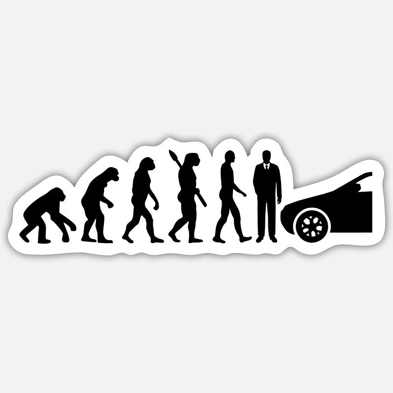 Moniteur d'auto-école - Sticker taille S (10 x 10 cm) - blanc mat