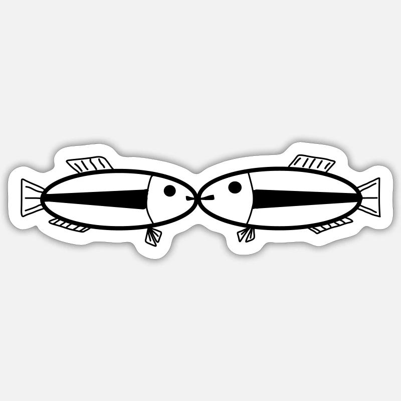 Fische Sticker Größe S (10 x 10 cm)
