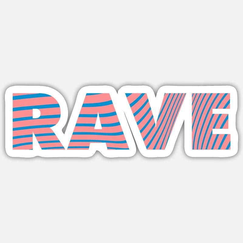 RAVE Sticker size S (10 x 10 cm)