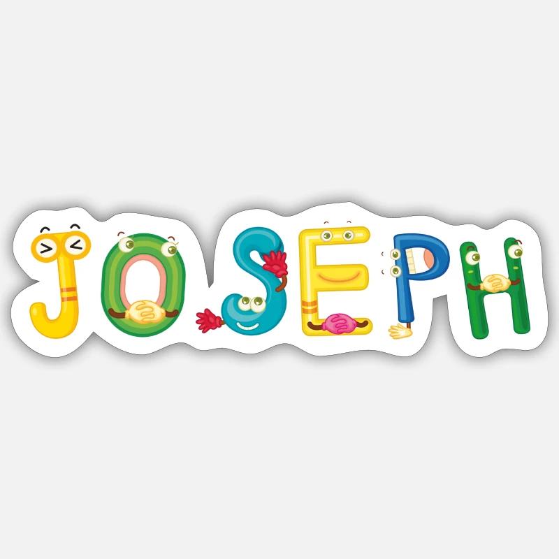 Joseph - Sticker size S (10 x 10 cm) - white matte