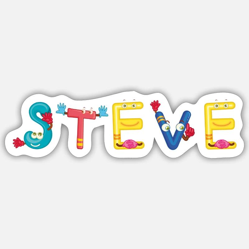 Steve Sticker size S (10 x 10 cm)