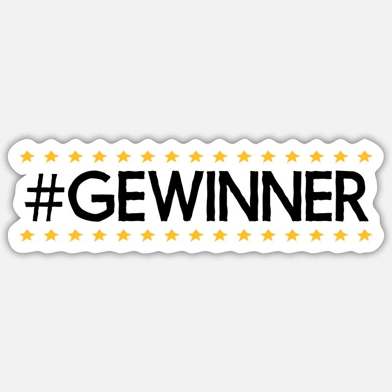 #Gewinner Sticker Größe S (10 x 10 cm)