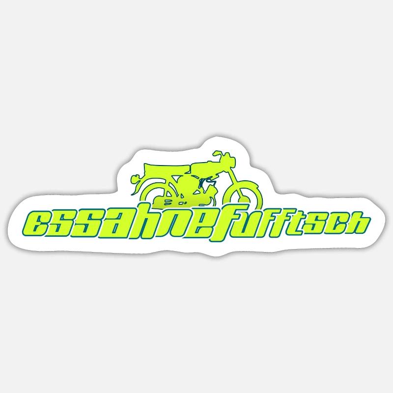 Essahnefufftsch - Sticker size S (10 x 10 cm) - white matte