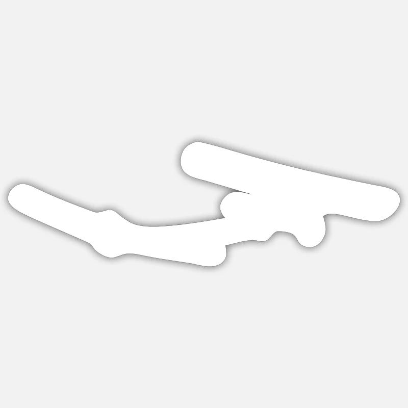Fschelpp Wilga Motorflugzeug Motorflieger Pilot - Sticker Größe S (10 x 10 cm) - Mattweiß
