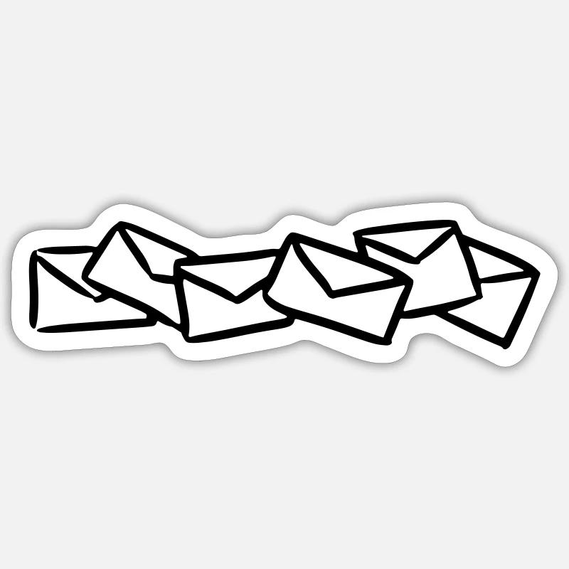 Lettres Envoyer message Post Sticker taille S (10 x 10 cm)