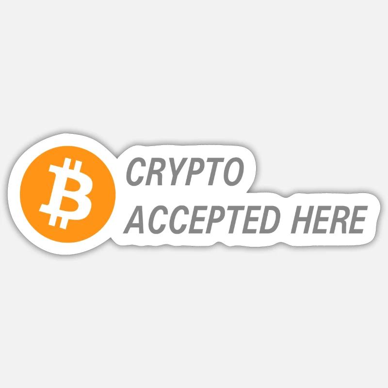 Bitcoin Crypto Sticker Größe S (10 x 10 cm)