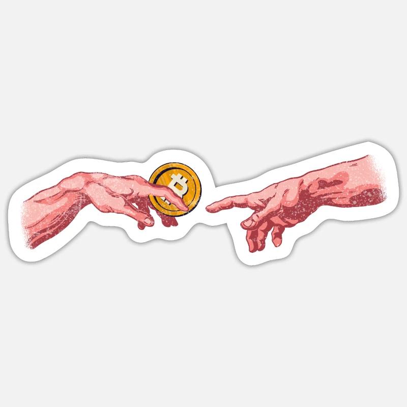 Bitcoin Crypto Gift - Sticker size S (10 x 10 cm) - white matte