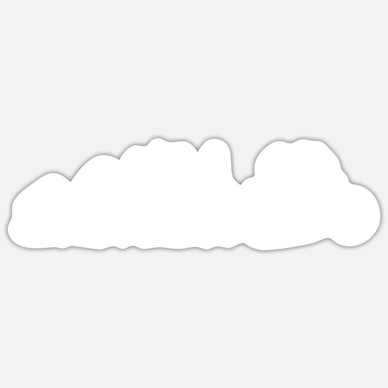 Chopper - l’évolution de l’homme, Darwin - Sticker taille S (10 x 10 cm) - blanc mat
