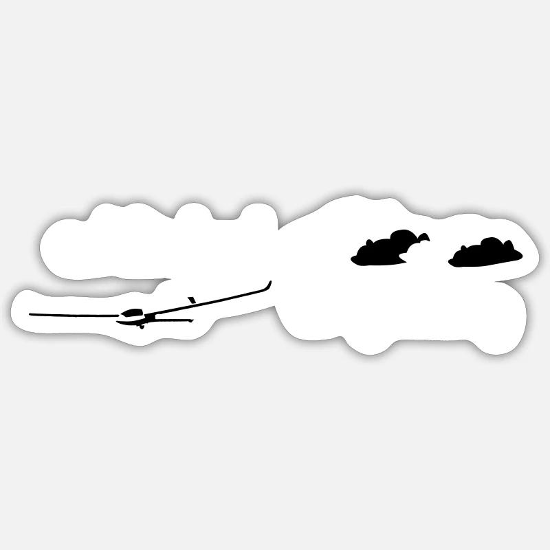 7 planeurs planeurs Pilote Sticker taille S (10 x 10 cm)