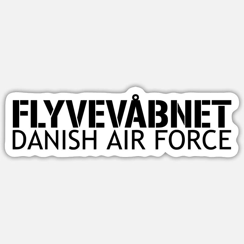 Flyvevébnet - Dänische Luftwaffe Sticker Größe S (10 x 10 cm)
