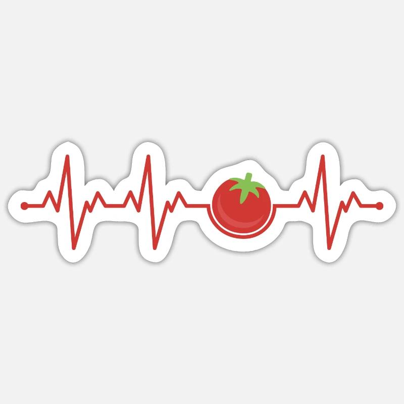 Tomate Sticker Größe S (10 x 10 cm)